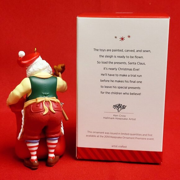 Hallmark Toymaker Santa 15th Anniversary Ed 2014 Christmas Ornament - Picture 3 of 13